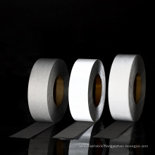 High visibility sliver industrial wash reflective fabric tape